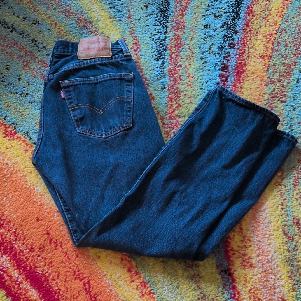 Levi's 501 Dark Blue Jeans 30 X 29